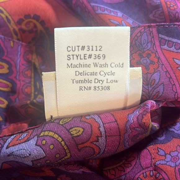 Vintage Barbara Lesser  Sheer Tunic Blouse Size XL - Picture 9 of 9